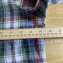 Chaps Stretch Shirt Mens XL Multicolor Plaid Long Sleeve Button Down Modern