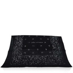 John Varvatos Black Paisley Pattern Bandana Scarf 20″ x 20″ – NEW WITH TAG
