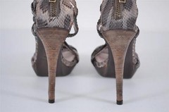 NEW BURBERRY PRORSUM $950 DEGRADE PYTHON SNAKESKIN NOVA CHECK SHOES~40 10