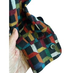 VTG Haupt Mens Geometric Multicolor Shirt Made in Germany Size 42 L 16.5