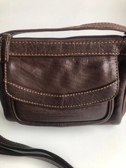 C&A ladies bag shoulder bag crossbody brown leather