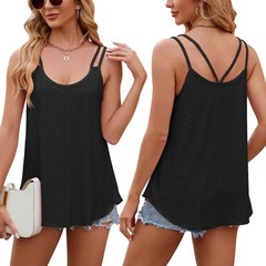 Women’s Sleeveless Loose Fit Flowy Tank Top Camisole Summer Beach Top Blouse