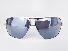 Guess Aviator Sunglasses GU6512-10C-66 Nickeltin Smoke Mirror Lens NEW Authentic