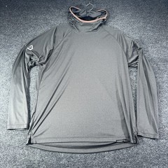 Truewerk B1 Sun Hoodie Mens Large Gray Lightweight Performance Pullover