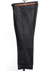 41R 40R Vintage 90s Double-Breasted Gray Overcheck 2-Piece Suit Trousers Jacket