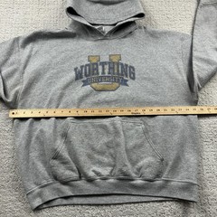Gildan Heavy Blend Hoodie Mens XL Gray Worthing University Graphic Pullover