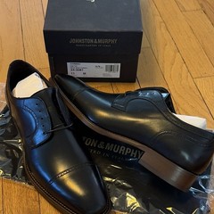 Johnston & Murphy Cormac Men’s Black Leather Cap Toe Oxford Lace-Up 11 M