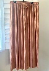 1X 2X 3 Wide Leg Pleated Soft Flowing Woven Pants Loose Fit Elastic Waist Zenana