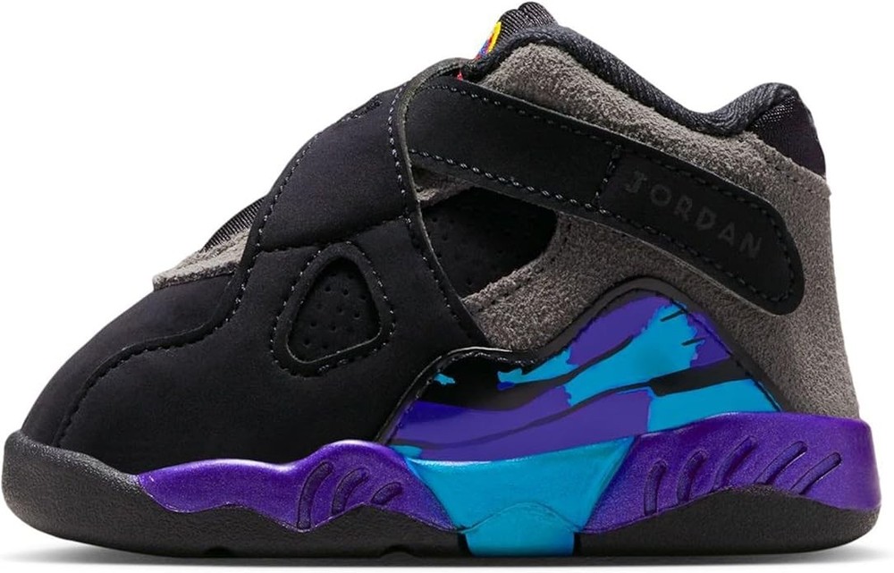 Toddler’s Jordan 8 Retro “Aqua” Black/Multi-Color (305360 006)