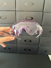 Oakley Encoder Sunglasses OO9471 Polished Clear Frame PRIZM Violet Lenses