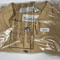 Collections etc Lightweight Tan Vest Women Sz L snap front smocked back waist