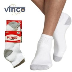 12 Pairs Men’s White Ankle Quarter Socks Comfort Cotton Low Cut Sport Size 9-11