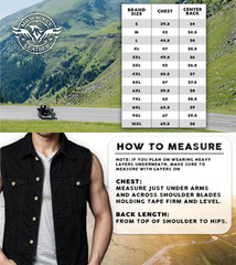 Milwaukee Leather Men’s Snap Front Motorcycle Denim Vest W/ Shirt Collar -DM1331