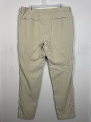 Lululemon Commission Golf Pants Mens 36 Beige Vented Nylon Stretch M5AS9S