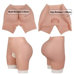 Dokier Realistic Silicone Hip Shaping Pants Buttocks Enhancer Shapewear Panties