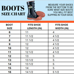 Heavy Duty Premium Grade Ozone Resistant Cotton Lined 5-Buckle Boots 1 Pair