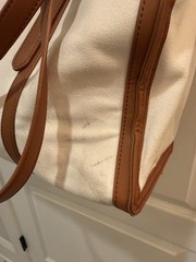 LOVESACK – Canvas & Faux Leather Tote / Shoulder Bag