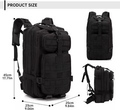 30L Military Tactical Backpack Rucksack Camping Hiking Shoulder Bag Travel