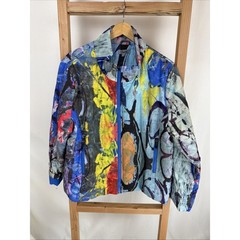 NWT Shana Muti Color 100 % Polyester Puffer Jacket #0964 Size Large