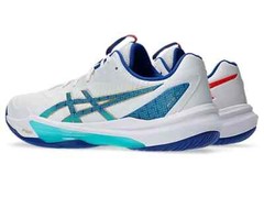 ASICS SKY ELITE FF 3 1051A093 960 White Asics Blue Volleyball Shoes