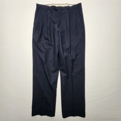 Jeremy Cobb 42R 36×32 Dark Gray Nailhead Pinstripe 100% Wool 2Btn 2Pc Mens Suit