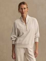 Varley Davidson Sweat in Ivory Marl, Size XXS