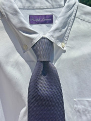 Ralph Lauren Purple Label Woven Violet-Blue Silk Necktie – England – $235.00