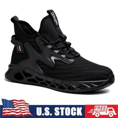 Mens Indestructible Work Safety Shoes Anti-puncture Steel Toe High Top Sneakers