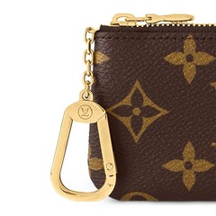 Louis Vuitton Authentic Card/Key/Coin Pouch Brown Monogram (Brand New with Box)