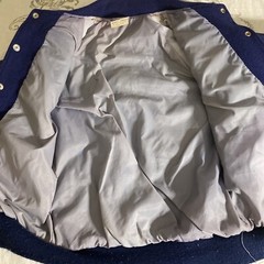 Vintage Howe Snap Button Varsity Jacket Wool Size 36 Blue Made In Usa