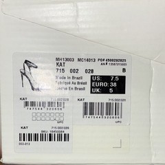 ALDO Gold Patent Leather Strappy Ankle Strap Open Toe Stiletto Heels 7.5