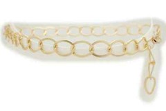 Women Sexy Fun Fashion Belt Gold Metal Thick Chain Links Plus Size XL XXL 1xl 2x