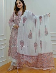 Women Viscose Rayon Kurta Pant Dupatta Set