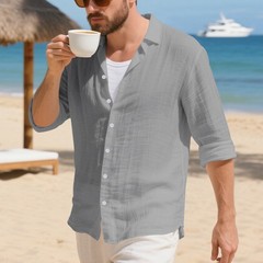 Casual Loose American Style Long Sleeve Shirt