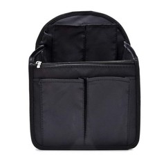 Mini Backpack Organizer Insert, Black, 7.7″L x 4.3″W x 10.6″H, Waterproof Nyl…