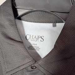 Chaps Golf Polo Shirt Men’s Large Black Onyx Dri Wear Breathable Stretch Light