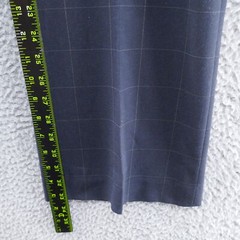Talbots Collection Womens Plaid Dress Pants 12 Blue Stretch Four Button Career