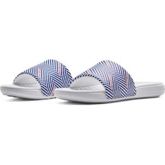 Under Armour 3024434 Men’s UA Ansa Graphic Fix Slides, Royal/White, Size 13