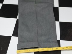 Vintage Wool Trousers Mens 34×28 Blue Gray Union Made Cuffed Pants