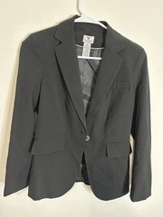 Worthing Women’s Petite Black One Button Blazer Jacket Size 4 Petite