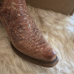 Lane Boots Desert Highway Women’s 7.5 Brown Leather Knee High Western Zip Boot