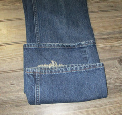 Harley Davidson Jeans Womens Sz 12 Vtg Dark Blue Denim Msre 33.5×30.75