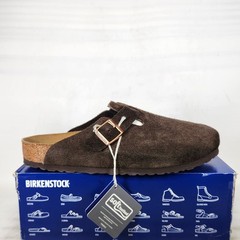 Size 13-13.5 (EU 46) – Birkenstock Boston Rough SUEDE – Mocha – Mens