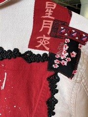 RWBY Anime Custom Patchwork Jean Jacket