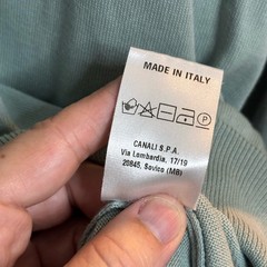 EUC Canali Men’s Sage Green Cotton Crewneck Sweater Italian size 56