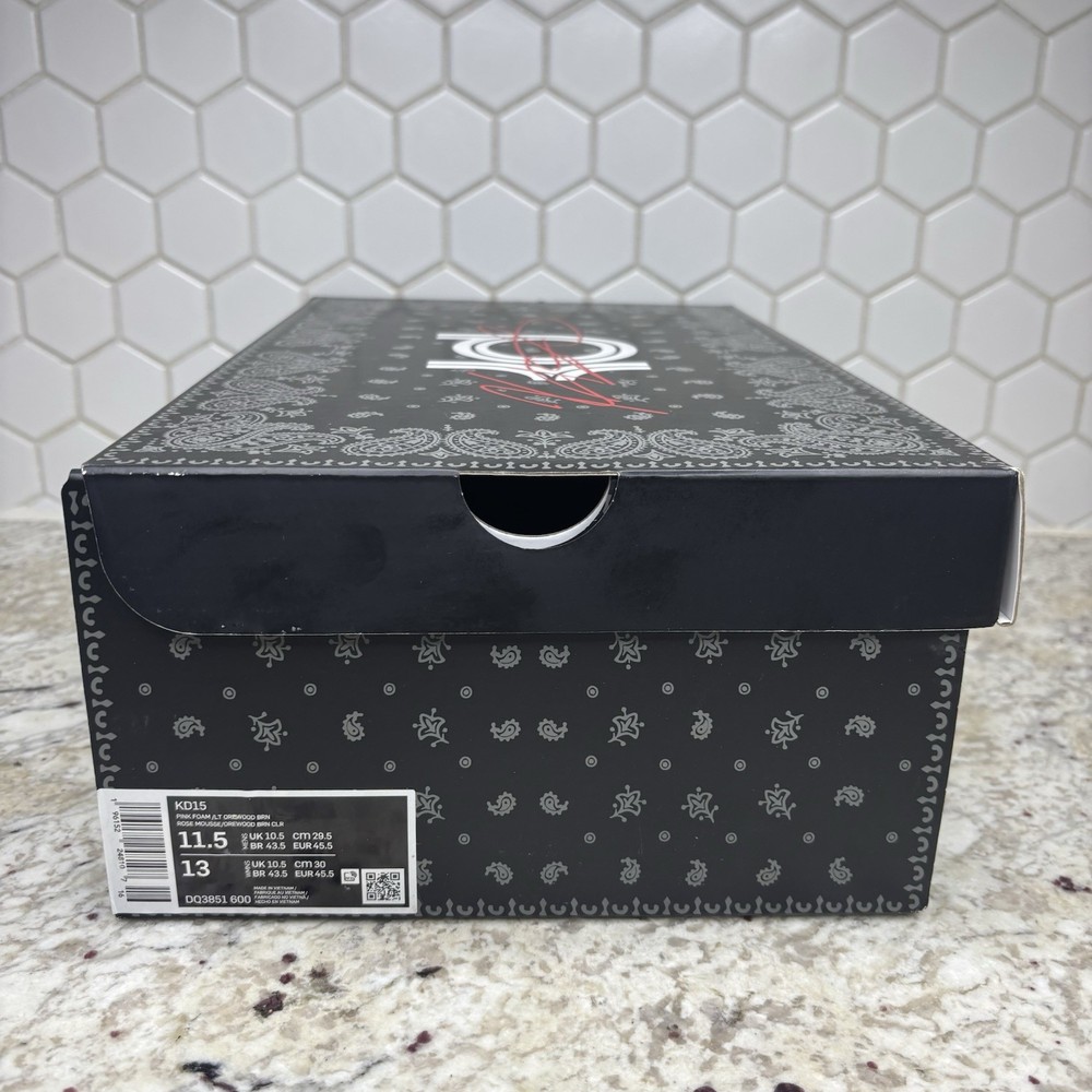 Size 11.5 – Nike KD 15 NRG Low Aunt Pearl (DQ3851-600) SHOE BOX ONLY