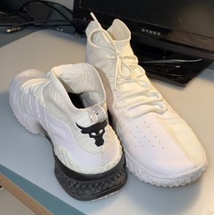 Under Armour Project Rock Mid-Top Sneakers Breathable White/Black