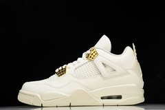 AQ9129-170 AJ 4 Retro Metallic Gold Size 4-13