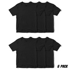 Sada T-Shirts 6-Pack Plain Crew Neck T-Shirts for Men Sizes S-6XL