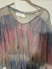 Zimmermann Watercolor Sheer Dress Swim Coverp Size 0 (Runs Big)